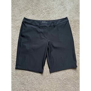 Nike Golf Dri-Fit Mid-Rise Flat Front Performance Chino Golf Short Black US 12